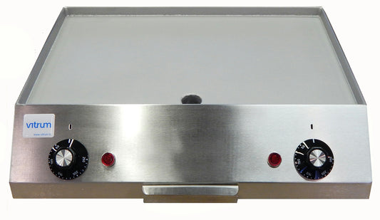 Electric Smooth Griddle, 2 Zones, 2.0 kW, 230V