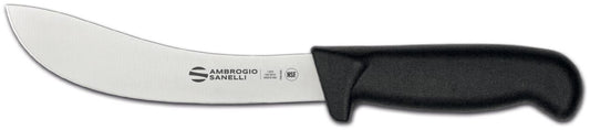 Supra Skinning Knife, 16 cm, Black Handle