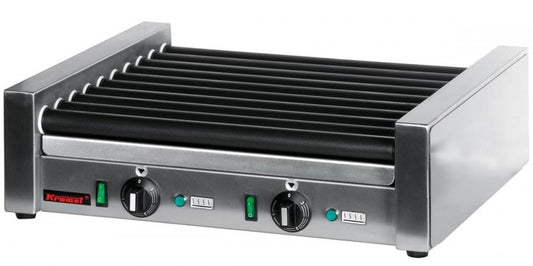 Electric Roller Grill, 10 Rollers, 1.5 kW, 50-300°C