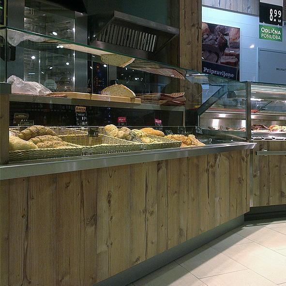 Serve-Over Refrigerated Counter, All-Glass, M1/M2