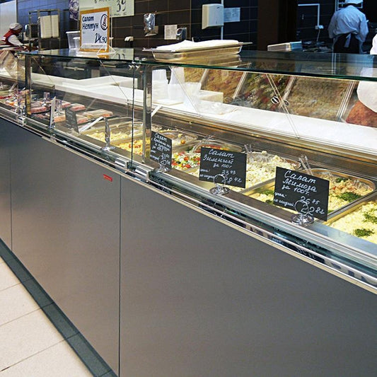 Barcellona Serve-Over Counter, Refrigerated & Hot