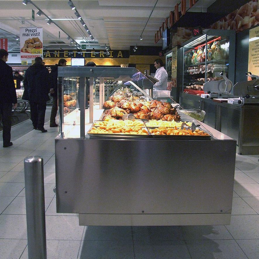 Heated Serve-Over Counter, Stainless Steel Interior