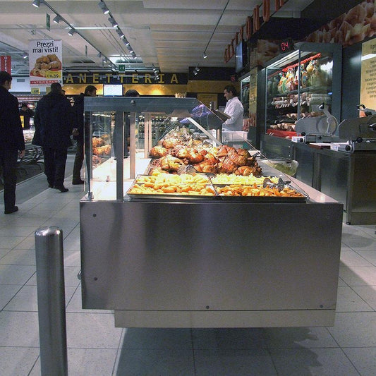 Heated Serve-Over Counter, Stainless Steel Interior