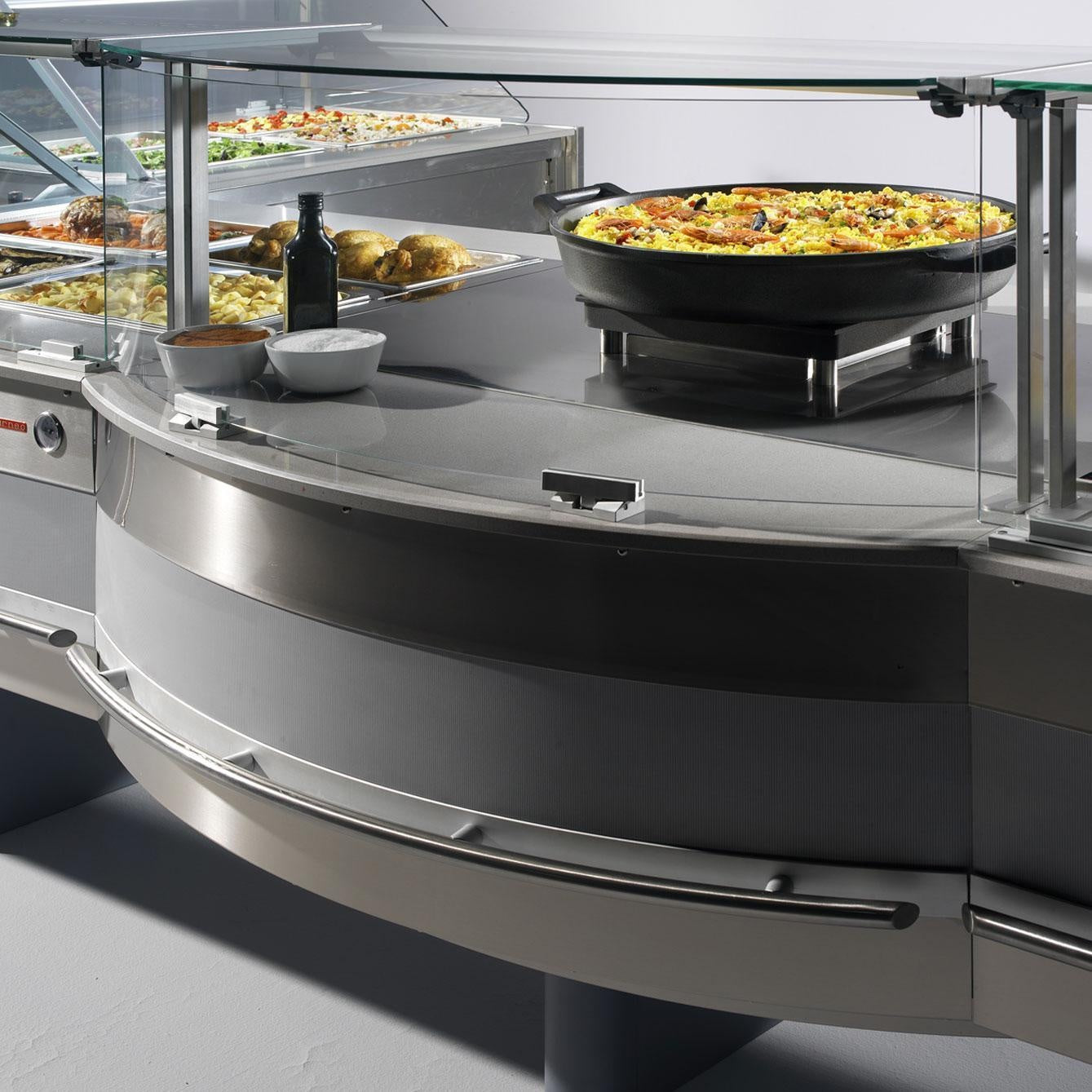 Heated Serve-Over Counter, Stainless Steel Interior
