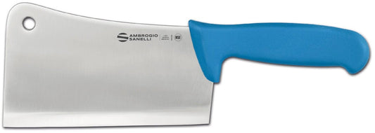 Supra Butcher Cleaver, 180 mm, Blue HACCP Handle