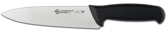 Chef's Knife, 18 cm, Black Non-Slip Handle