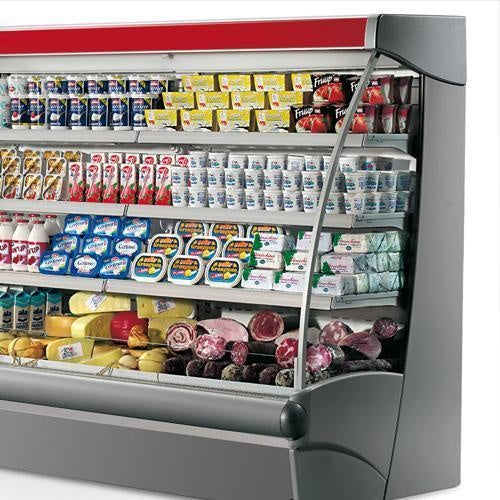 Open Semi-Vertical Display Cabinet, 0/+4°C, R290