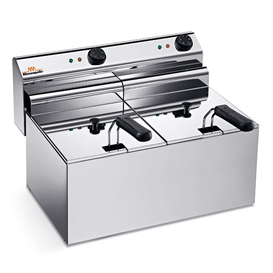 Double-Tank Electric Deep Fryer, 2x5 L, 6.6 kW