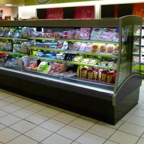 Semi-Vertical Open Display Cabinet, Twin, Remote