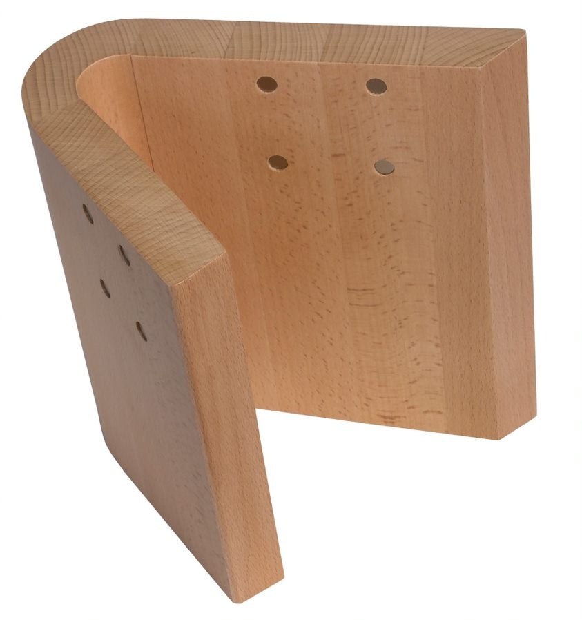 Magnetic Knife Block, Beech Wood, 6 Knives