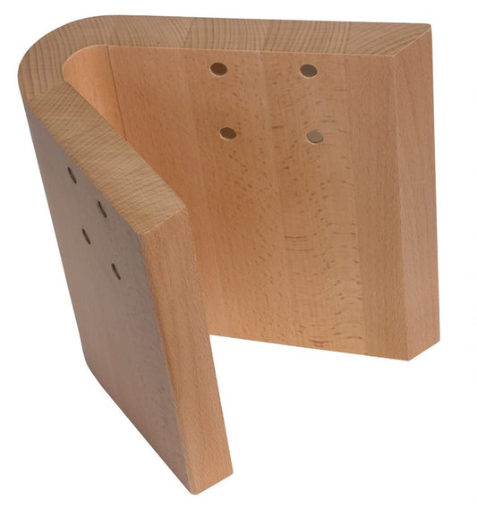 Magnetic Knife Block, Beech Wood, 6 Knives