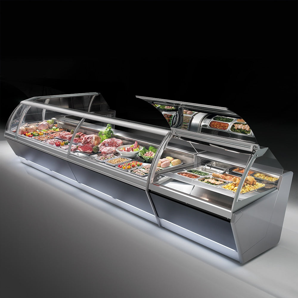 Marte 2 Open Island Counter, 0/+2°C, Modular