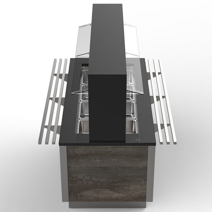 Open Refrigerated Island, 1680–2180 mm, Plug-In