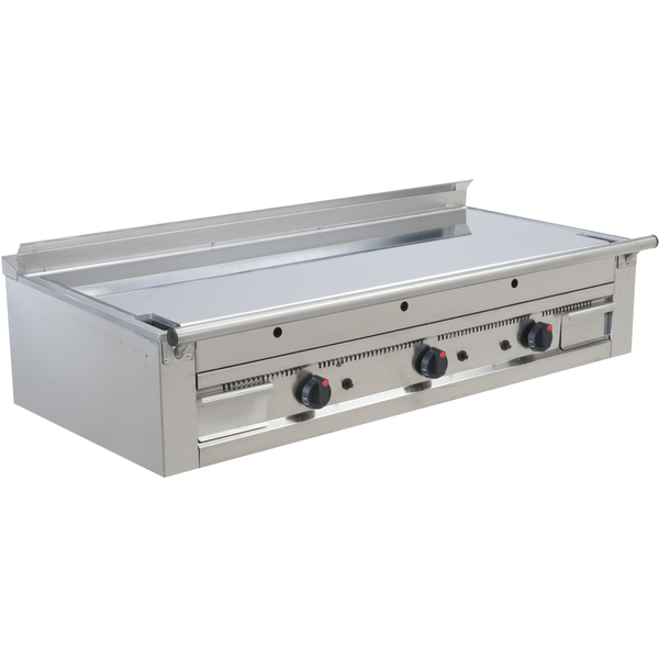 Gas Teppanyaki Griddle, 3 Zones, 17.4 kW, 1400 mm