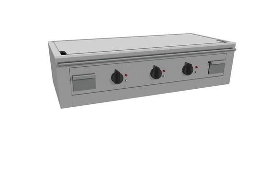 Electric Teppanyaki Griddle, 3-Zone, 16.2 kW, 1400mm