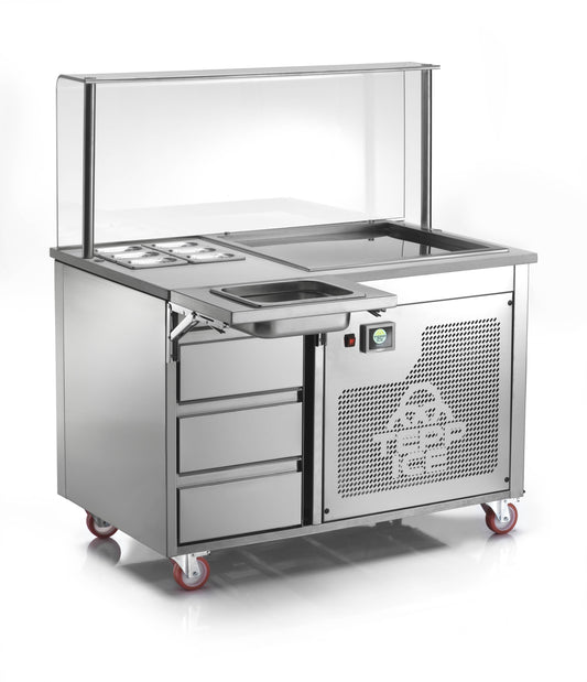 Refrigerated Teppanyaki Station, 1200 mm, -38/0°C