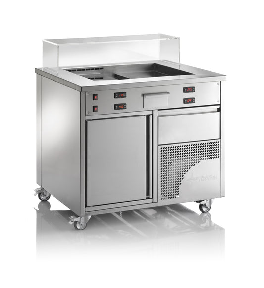 Refrigerated Teppanyaki Ice Plate, 2.93 kW, 230 V