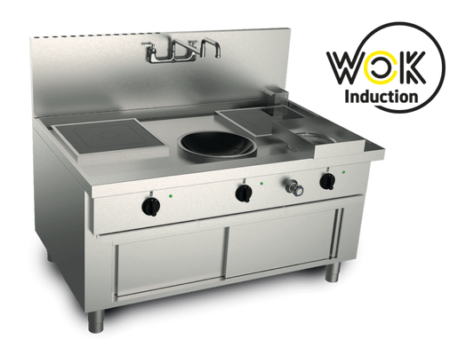 Wok Induction Station, 3-Burner, 1300 mm