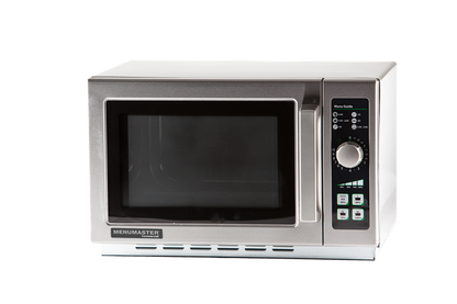 Menumaster RCS511DSE commercial microwave oven, dial control, front view