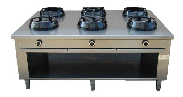 Induction Wok Cooker Range, Stainless Steel