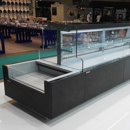 Premium Open Semi-Vertical Display, 0/+4°C, R290