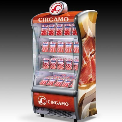 Open Multi-Deck Wall Cabinet, +2/+4°C, R290