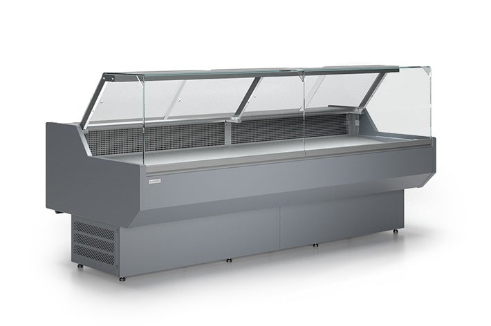 Refrigerated Serve-Over Counter, Curved Glass, 1/5°C
