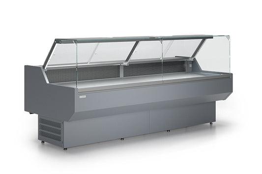 Refrigerated Serve-Over Counter, Curved Glass, 1/5°C