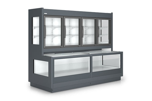 Hydrus Open Chilled Wall Multi-Deck Cabinet, Remote
