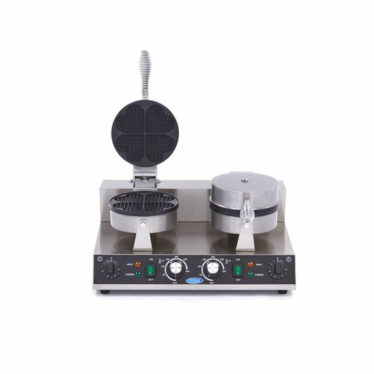 Double Heart Waffle Maker, 8 Hearts, 2 kW