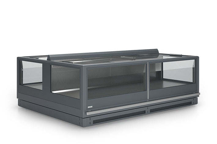 Norma Closed Freezing Island, Remote, LED, Glass Lids