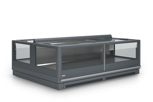 Norma Closed Freezing Island, Remote, LED, Glass Lids