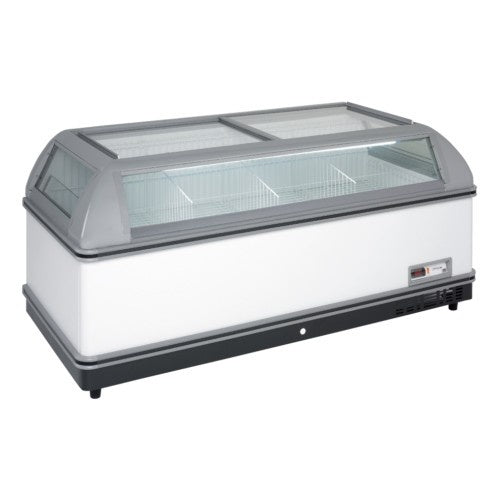 Classic Chest Freezer, Plug-In, Glass Lid, LED