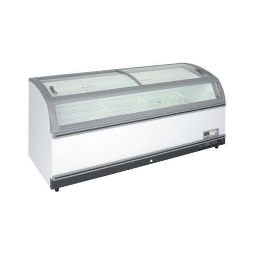 Classic Chest Freezer Island, 2200 mm, Glass Lid