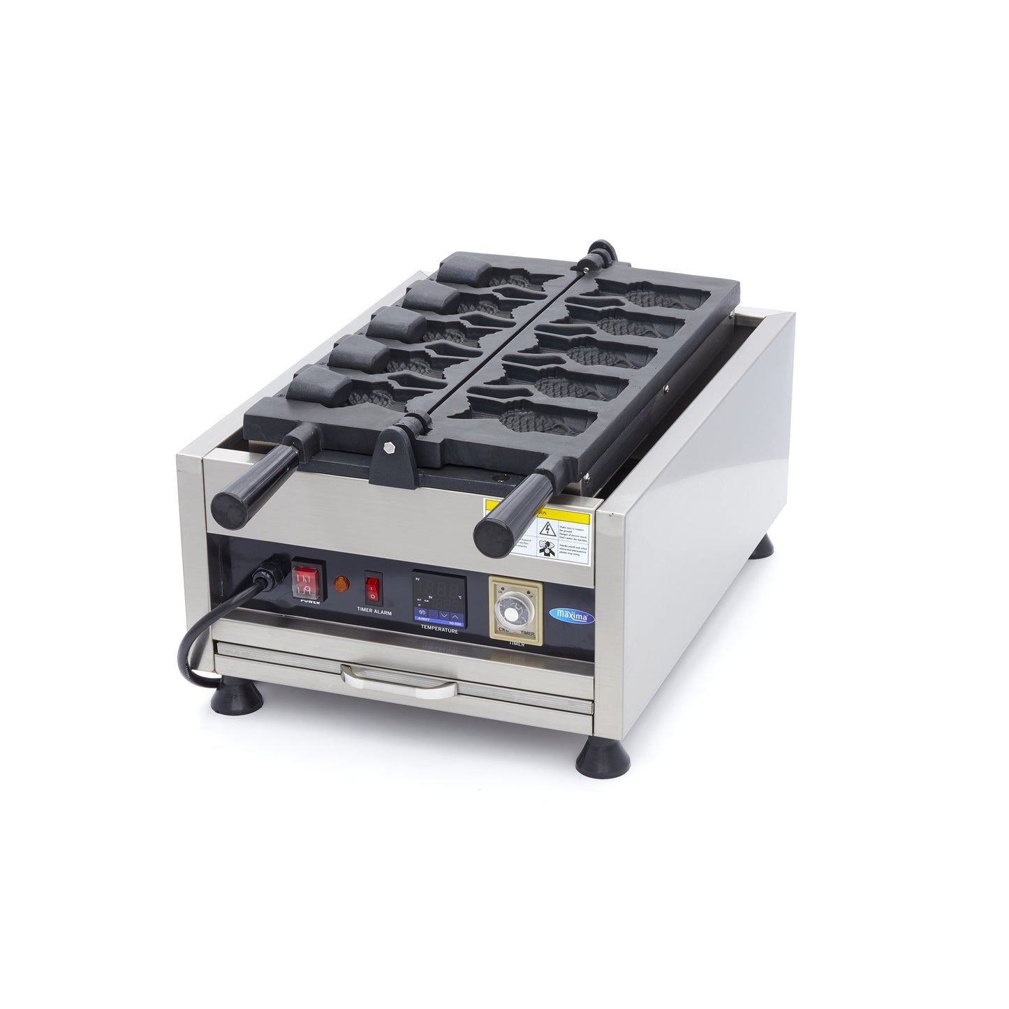 Taiyaki Fish Waffle Maker, 5 pcs, 3.2 kW