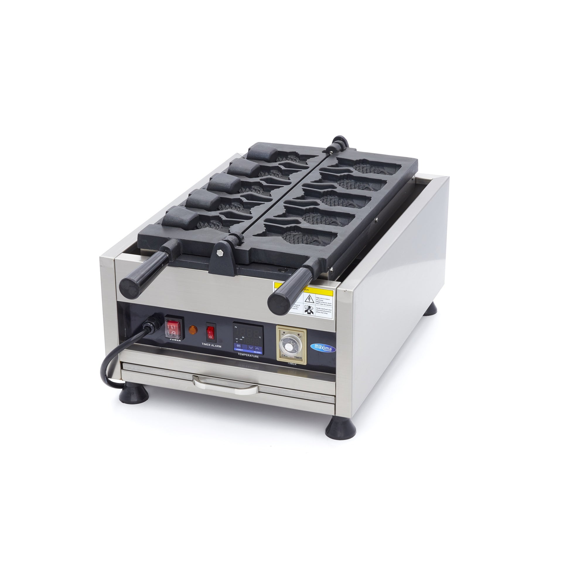 Taiyaki Fish Waffle Maker, 5 pcs, 3.2 kW