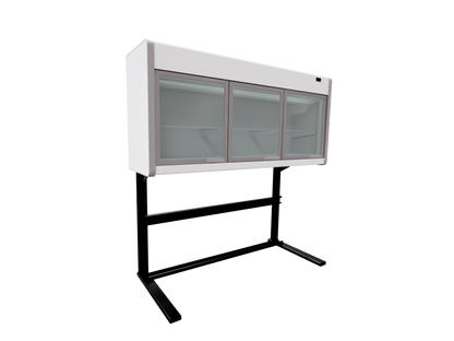 Combi Vertical Display Cabinet, Glass Doors