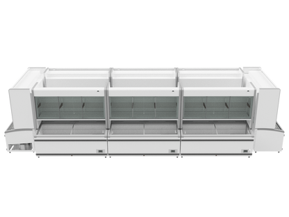 Combi Vertical Display Cabinet, Glass Doors