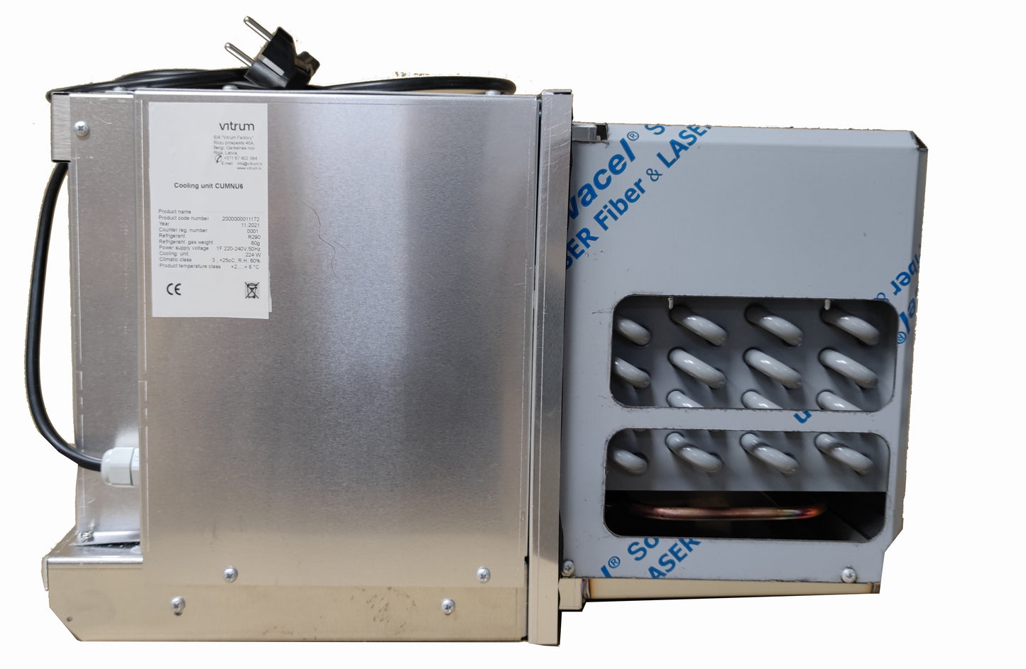 Built-In Cooling Unit, 0.224 kW, +2/+6°C, R290