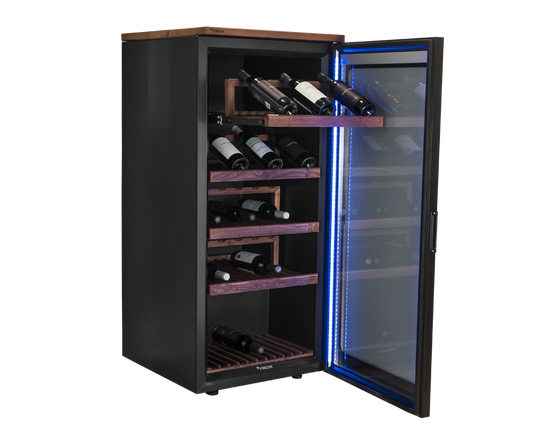 Wine Cave, Glass Door, Wood Shelves, R290