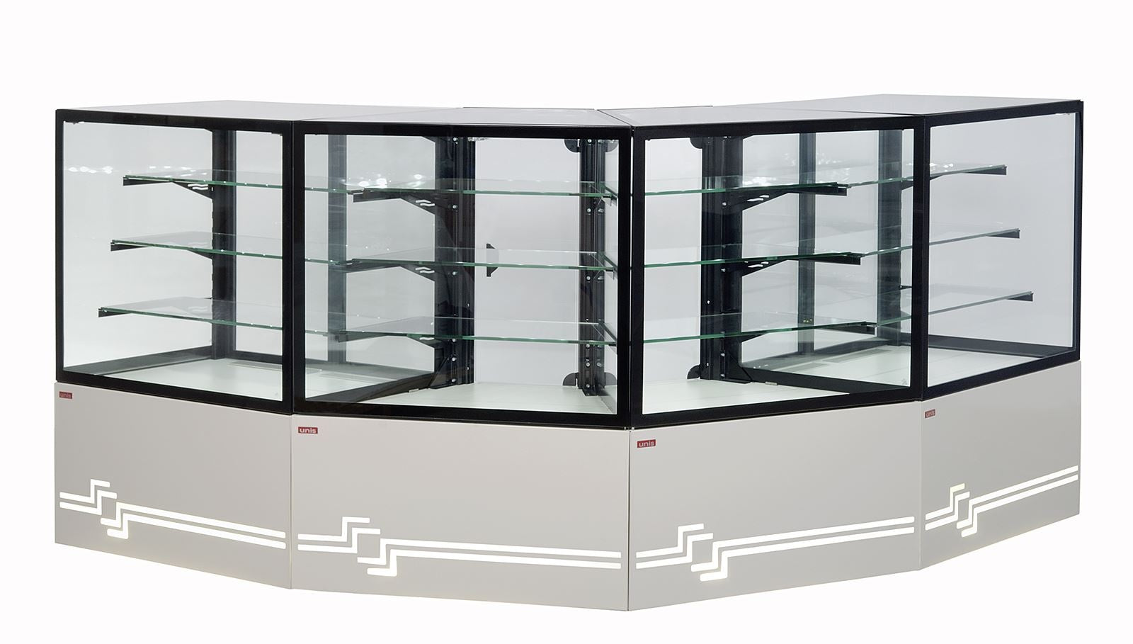 Cube Pastry Display Showcase, +4/+8°C, LED