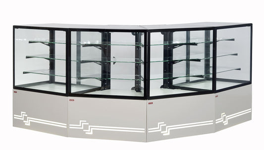 Cube Pastry Display Showcase, +4/+8°C, LED