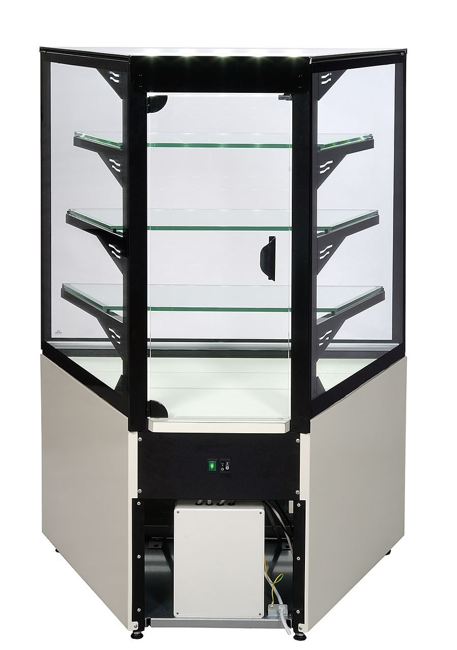 Cube Pastry Display Showcase, +4/+8°C, LED