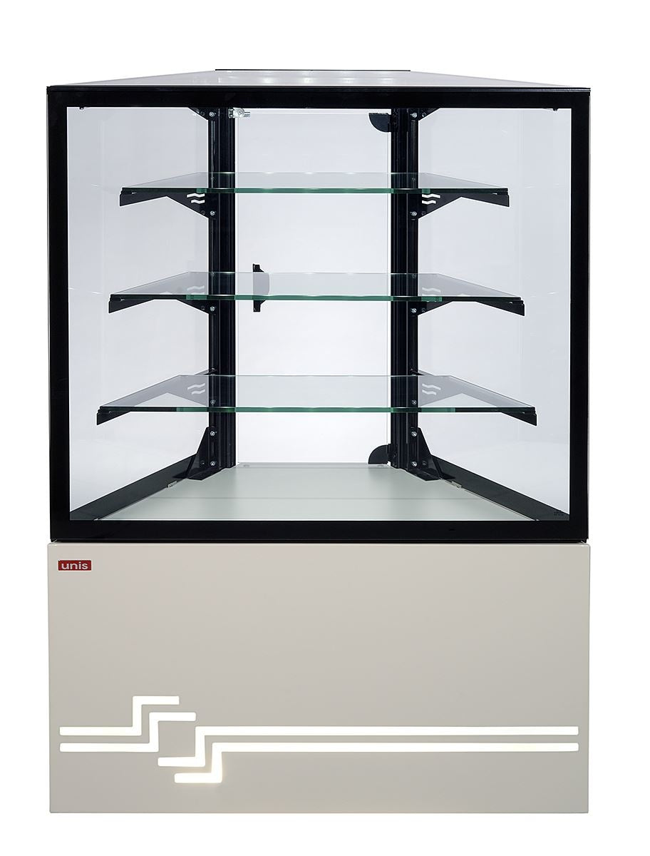 Cube Pastry Display Showcase, +4/+8°C, LED
