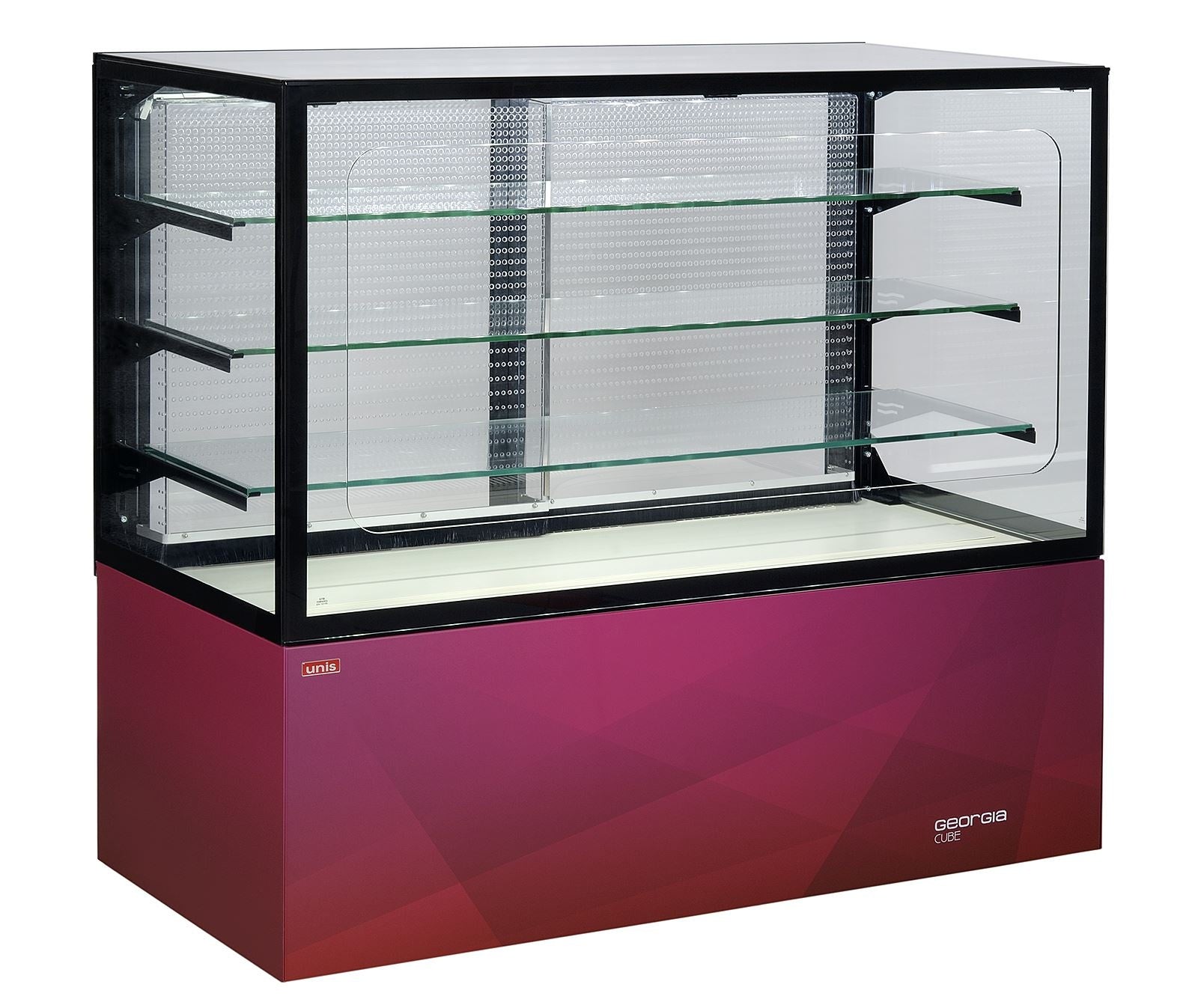 Cube Pastry Display Showcase, +4/+8°C, LED