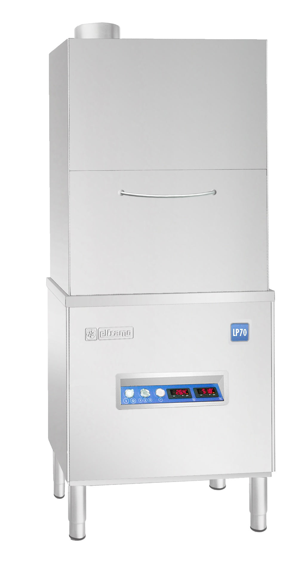 Front-Loading Pot Washer, 700×700 mm, 30 Racks/h