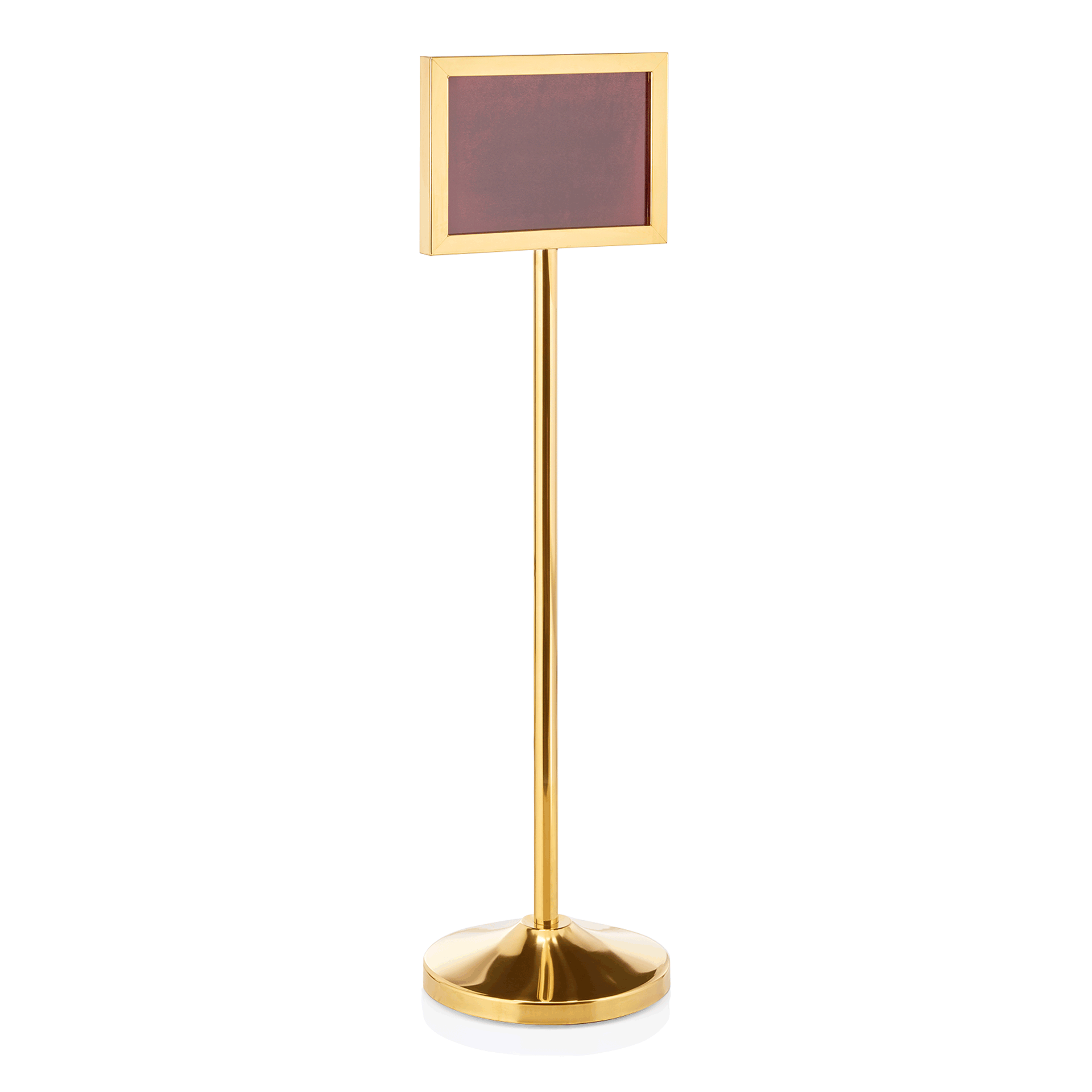 Was Info Stand A4 Landscape, 1200 mm, Titanium Gold