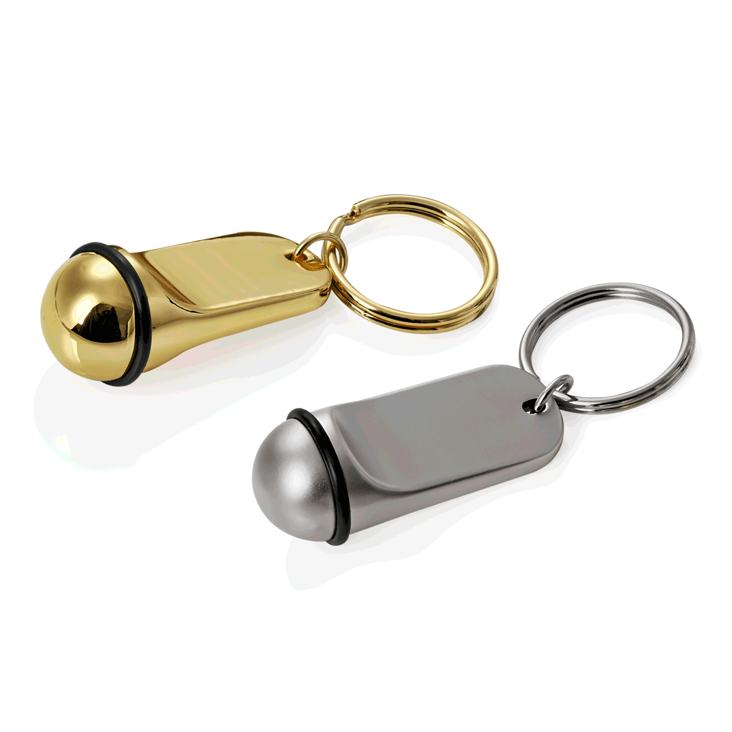 Was Room Key Ring Set, 50 mm, Titanium Gold, Set of 10
