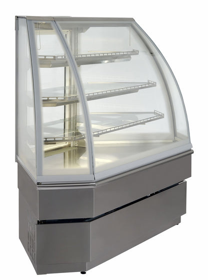 Georgia III Corner Pastry Cabinet, 90°, +2/+10°C