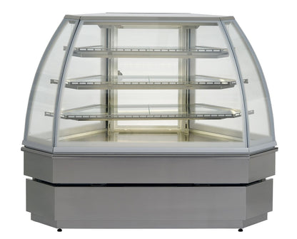Georgia III Corner Pastry Cabinet, 90°, +2/+10°C